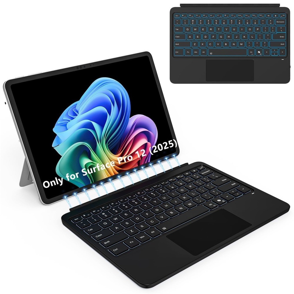 Surface‎ Pro Tablet Ultra Thin Keyboard for Surface Pro 12 Black NEW